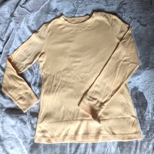 Talbot's petites yellow pima cotton shirt